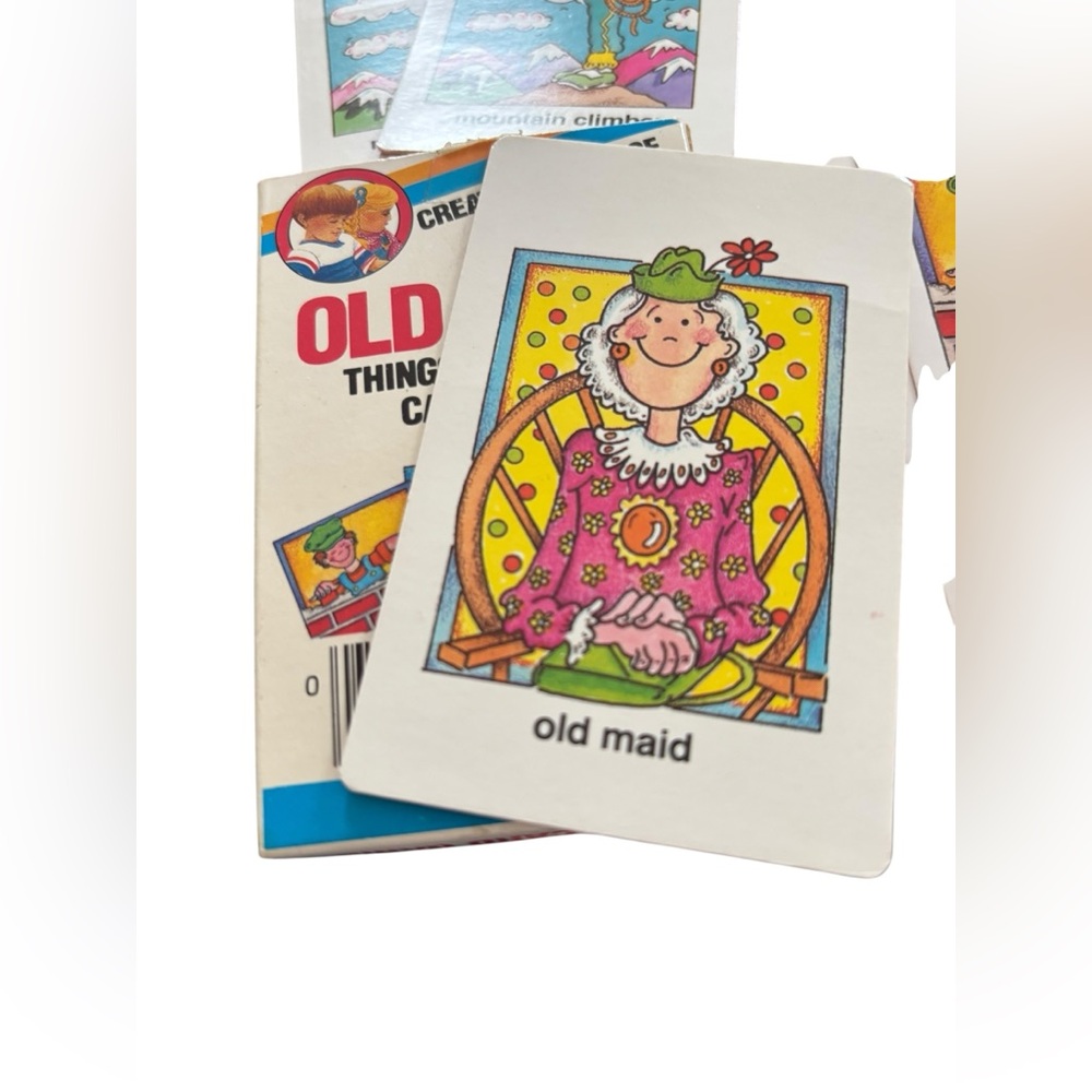 Lot 2 VTG 1986 Creative Guidance Childrens Games Old Maid Go Fish Cards IN Box - Picture 2 of 7